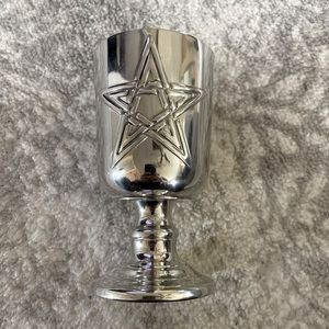 Pentagram challis goblet wine glass